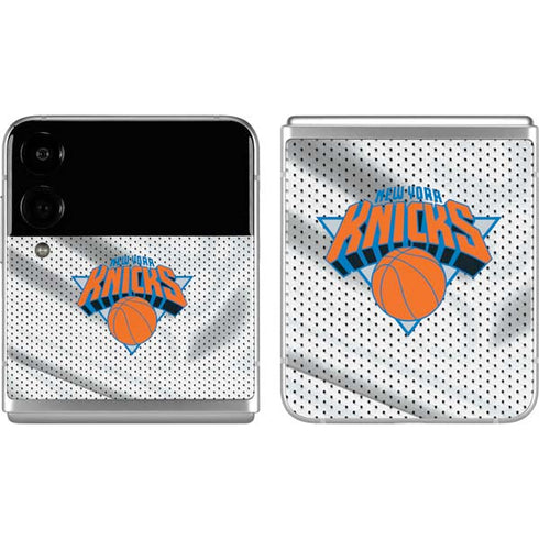 NBA New York Knicks Away Jersey Galaxy Z Flip4 5G Skin